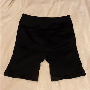 Fabletics black biker shorts
